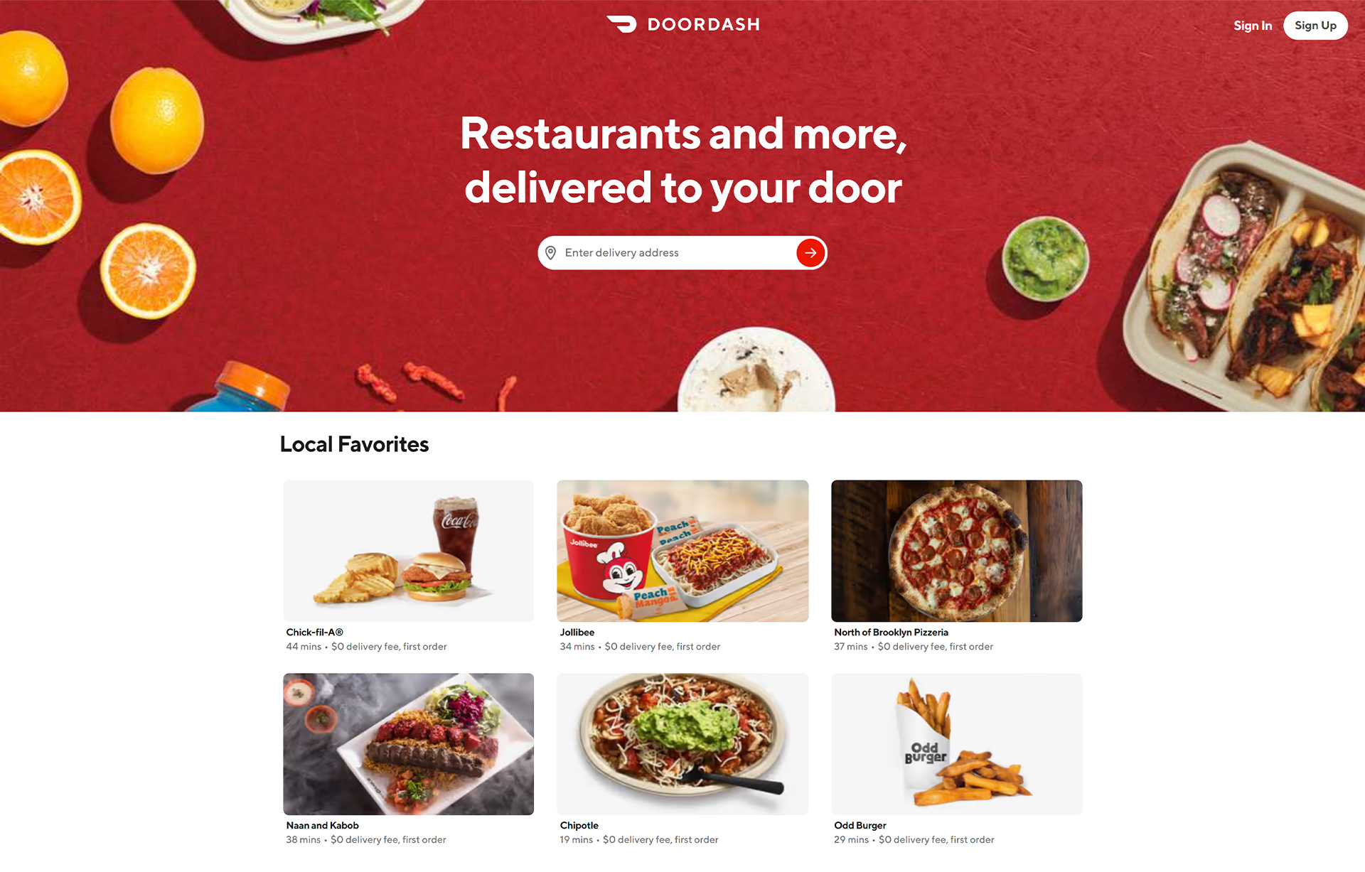 DoorDash screenshot